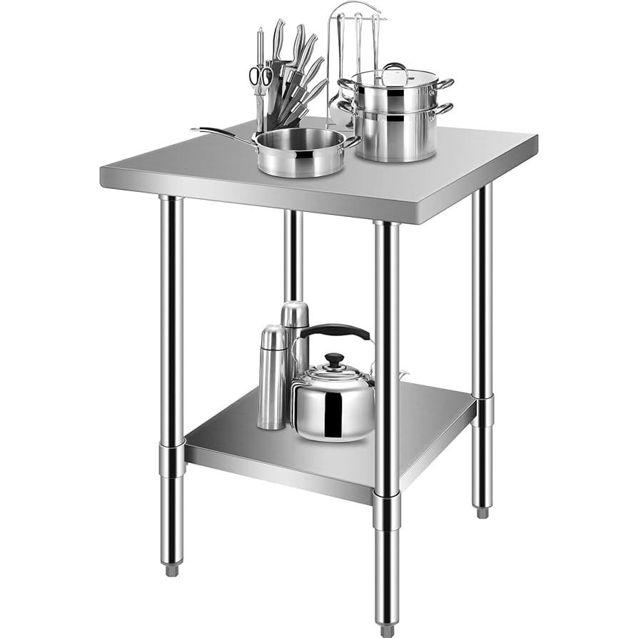 Amazon.co.jp: Tolsous ステンレススチールテーブル 業務用